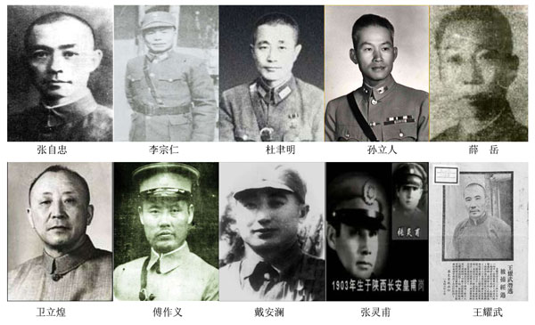 抗日十大名將